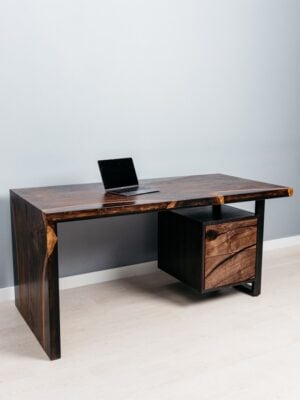 Office table with drawers - Epoxy resin