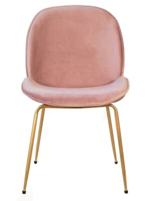 Pink Velvet Dining Chair - BlushGlam