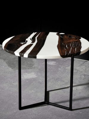 Small Round Coffee Table - Epoxy Resin
