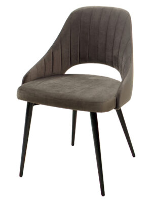 Grey Velvet Dining Chair - VelvetNoir