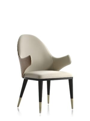 Upholstered Fabric Chair With Armrest - ComfortMax