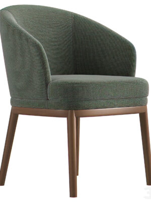 Wooden Fabric Dining Chair - GreenLeaf