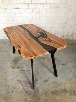Teak Wood Centre Table - Epoxy Resin