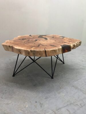 Wooden Live Edge Table - Epoxy Resin