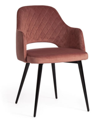 Pink Velvet Dining Chair - NoirBlush
