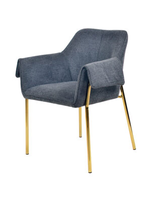 Upholstered Dining Chair with Arms - MajesticAzure