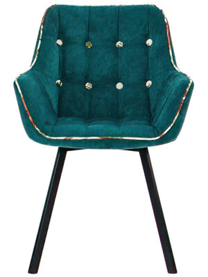 Teal Fabric Dining Chair - TealFusion